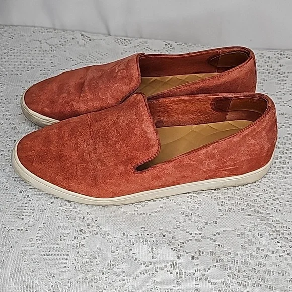 Birdies Swift leather burnt orange slip on loafer flats shoes sz 8 - Picture 2 of 11